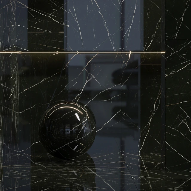 Marble tile set 51 - Tau Ceramica Marble Elite Black — Descargar