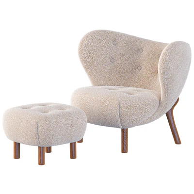 Little Petra Armchair and Pouf — Вид 4