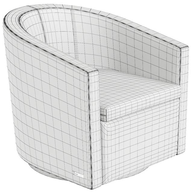 Gamma pretty swivel armchair — Descargar