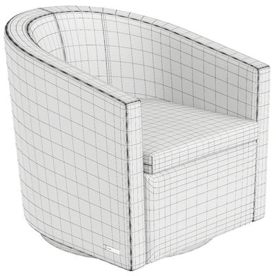 Gamma pretty swivel armchair — Ver 3
