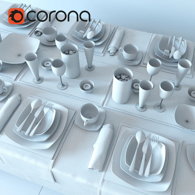 Table service Luminarc Quadrato Black — Descargar