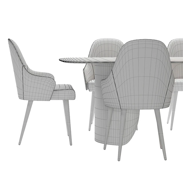 Ludwig chair and table Petalo 72 by Reflex — Скачать