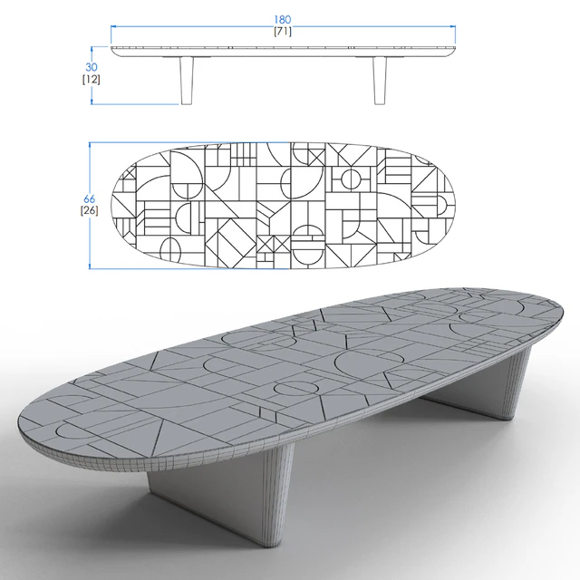 Roche Bobois Patchwork cocktail table — Descargar