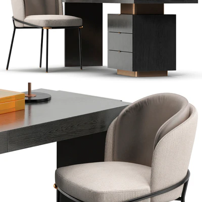 Minotti Carson desk set — Ver 3