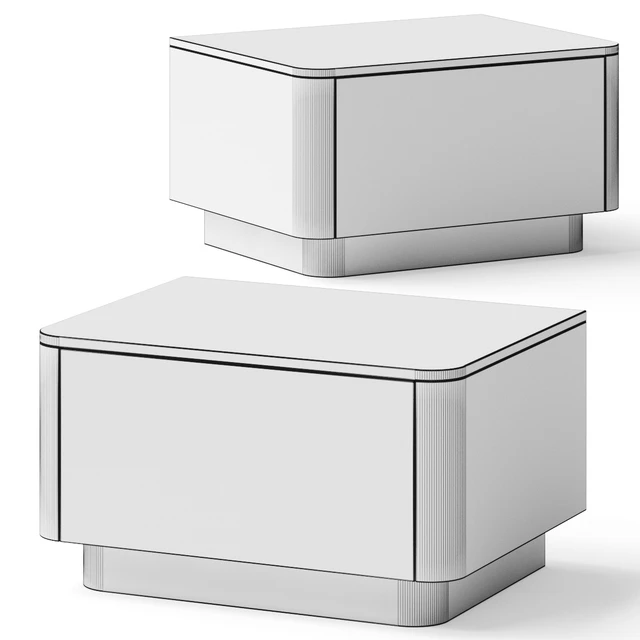 West Elm Pedestal Drawer Nightstand Bedside Table — Скачать