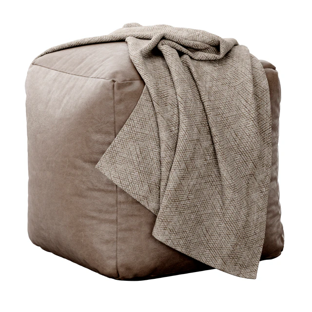 Moroccan Leather pouf — Скачать
