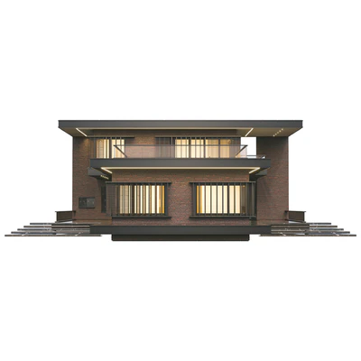 Modern brick villa — Ver 5