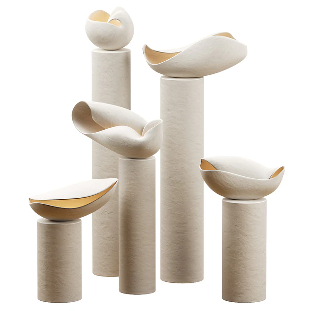 Decorative clay lamps Nautile ii Floor Lamp by Elsa Foulon — Descargar