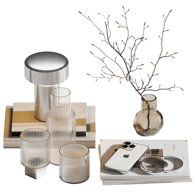 Decorative set for coffee table 53 — Ver 4