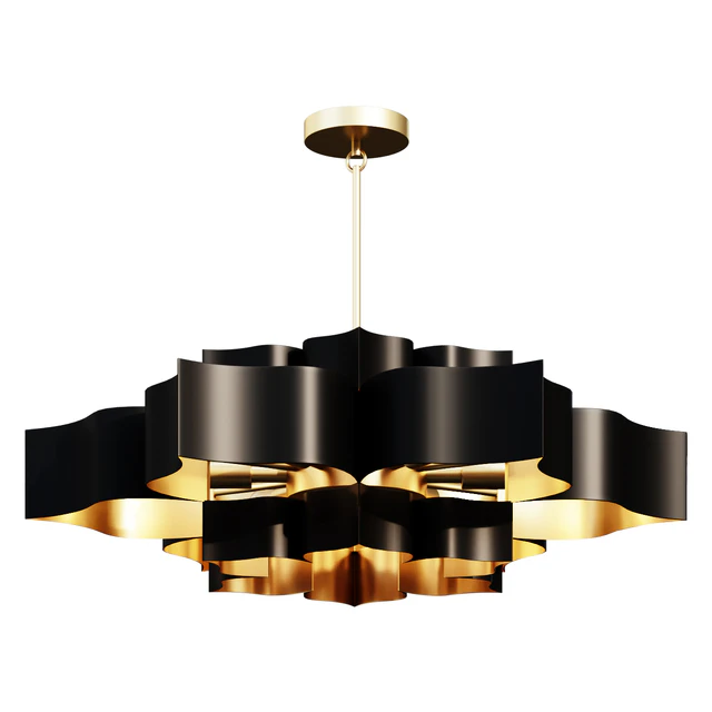 Люстра    GRAND LOTUS CHANDELIER SKU CH15325 BK      светильник — Скачать