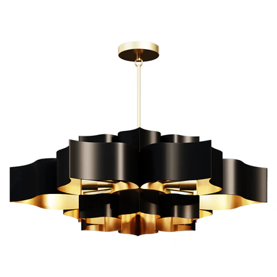 Люстра    GRAND LOTUS CHANDELIER SKU CH15325 BK      светильник — Вид 1