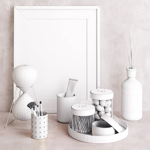 Pink & Brass Zakkia Bathroom Set — Descargar