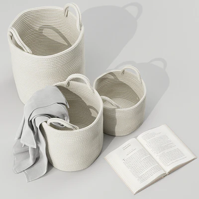 Basket with Handles Set 01 ZARA HOME — Ver 5