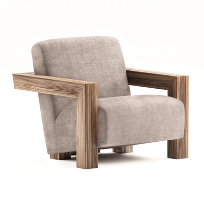Wood Frame Occasional Chair — Ver 1