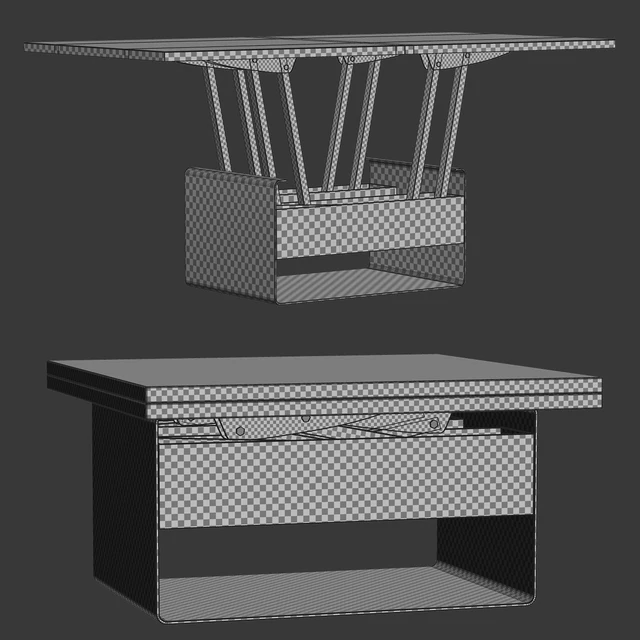 Mesa de centro transformable table Sedit Mesita baja WIND / Table transformer — Descargar