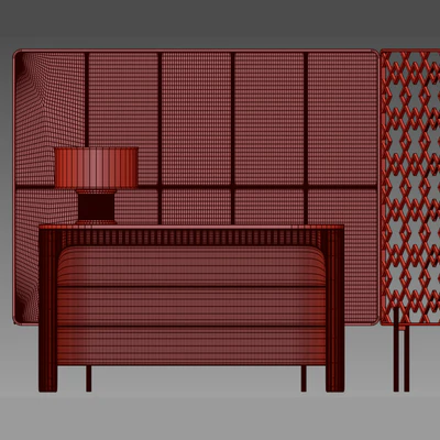 Wardrobe with decorative set — Ver 2