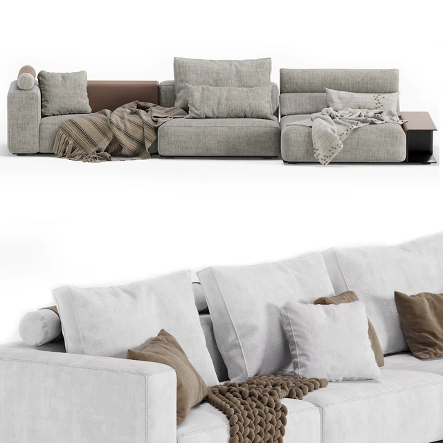 Westside Modular Sofa Poliform 3 Seat 2 Version — Скачать