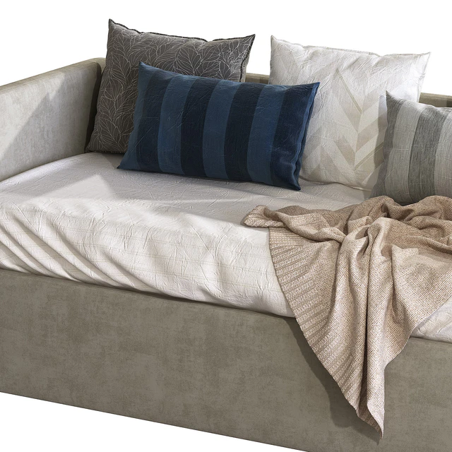 Children's sofa bed with decorative pillows 2 — Descargar