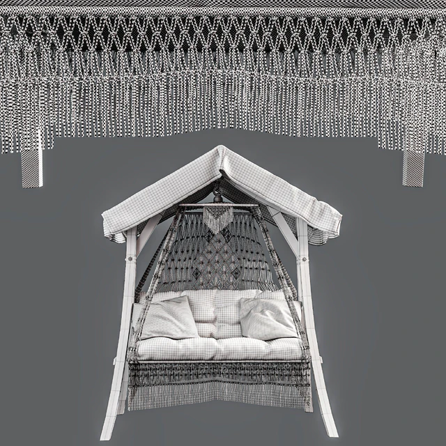 Hanging swing chair "Ceara" on the frame "Caravel" — Descargar