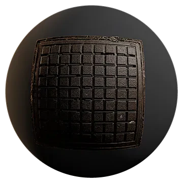 metal manhole cover 003 — Descargar