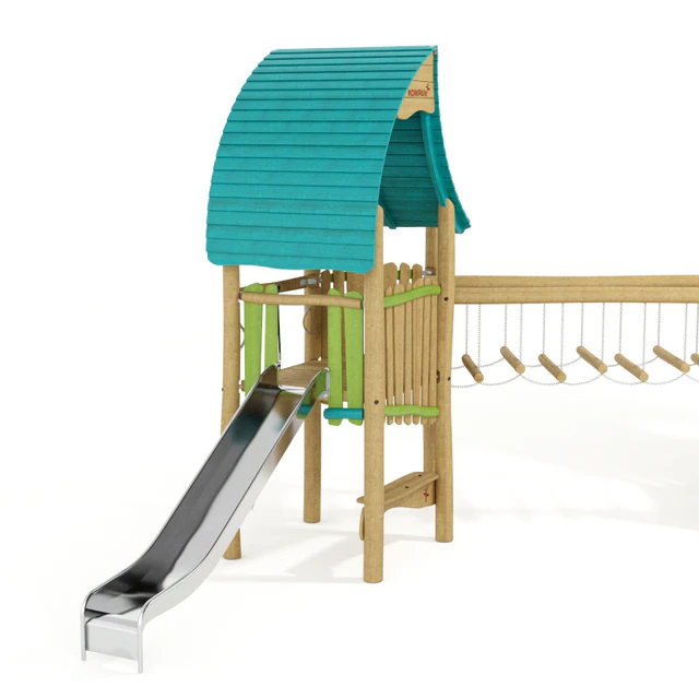 Kompan. Two Tower with Wobble Bridge — Descargar