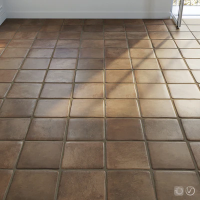 Ceramic tile set 02 - Terracotta — Вид 1