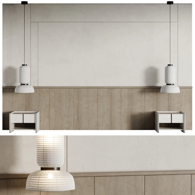 Wall composition Bedroom Headboard 006 — Descargar