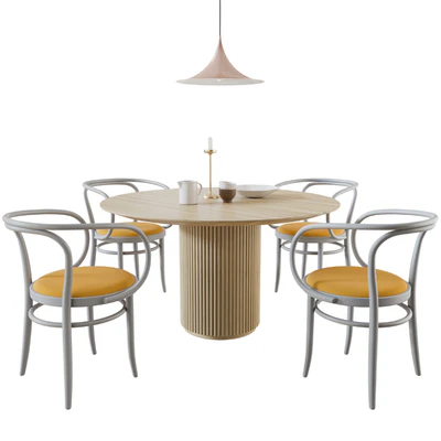 Thonet 209P + Palais Royal Table By Asplund — Вид 1