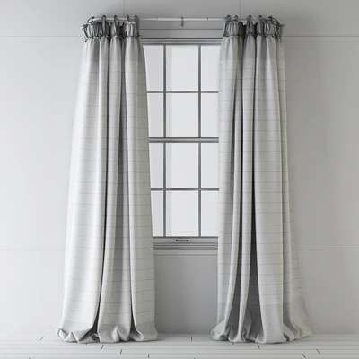 Linen Balloon Drapery Curtains — Ver 3