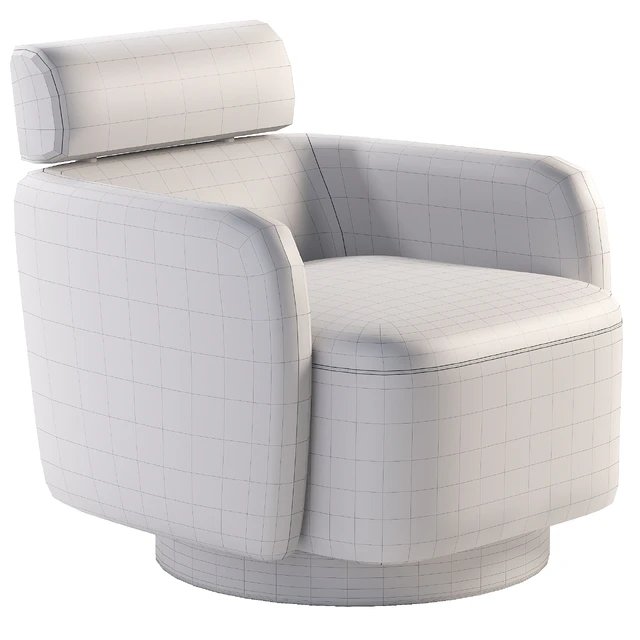 Luna Swivel Accent Chair With Adjustable Backrest — Скачать