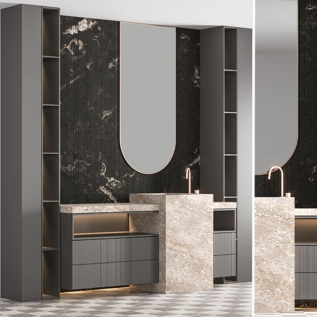 Bathroom Furniture Set  04 — Скачать