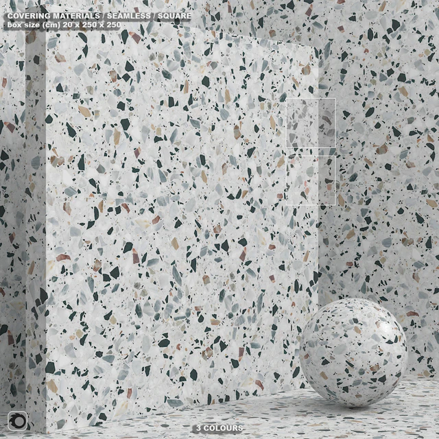 Material (seamless) - stone, terrazzo, quartzite set 143 — Descargar