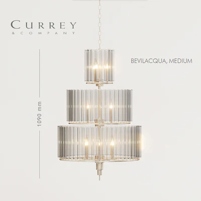 Currey &amp; Compamy BEVILACQUA Medium and Large chandeliers — Ver 3