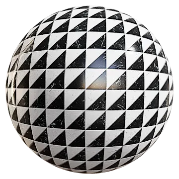 black and white marble tiles 001 — Скачать