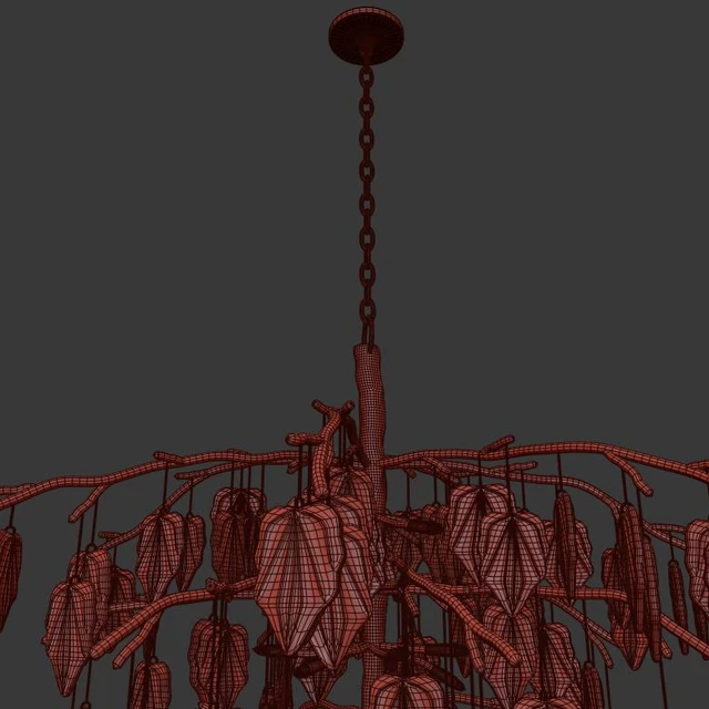 Sugar Leaf: Glass Leaf Twenty-Six-Light Chandelier — Descargar