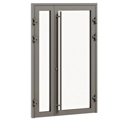 Entrance door with glass facade — Ver 4
