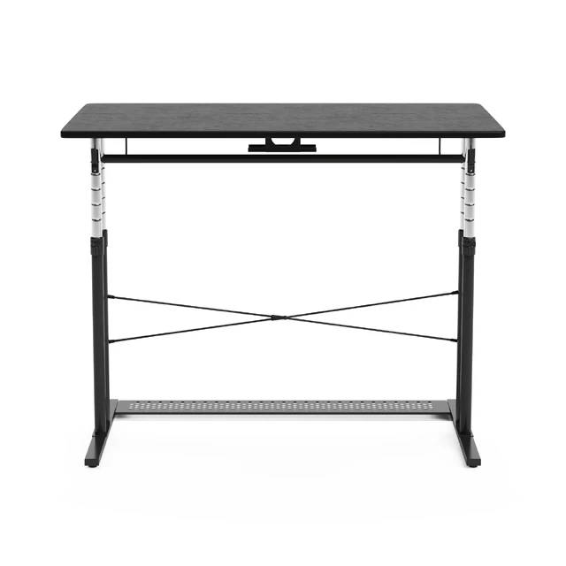 Computer gaming desk  black and white. — Descargar