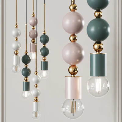 Подвесной светильник Beaded Pendant Lamp Spheres — Вид 4