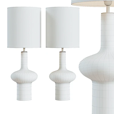 Grand Sculptural Studio Art Glass Buffet Lamp — Ver 2