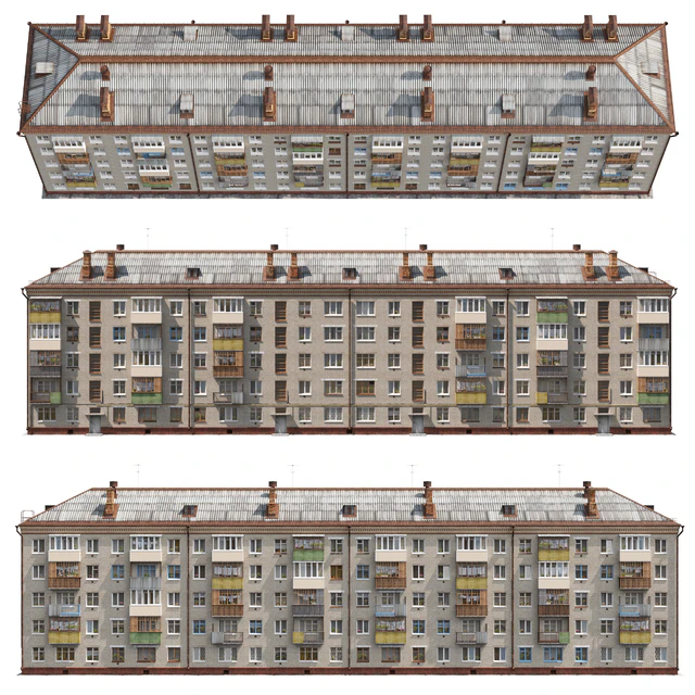 Дом жилой. Серия 1-447 «Хрущевка» — Скачать