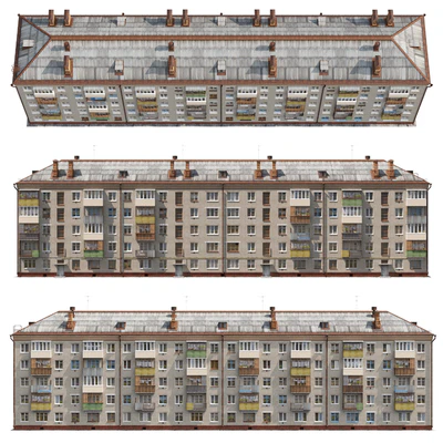 Дом жилой. Серия 1-447 «Хрущевка» — Вид 6