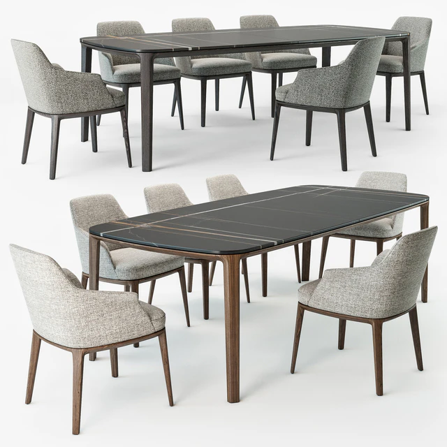 Poliform Sophie armchair Henry table — Descargar