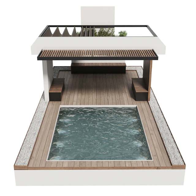 Landscape Furniture with Pergola and Roof garden 20 — Скачать