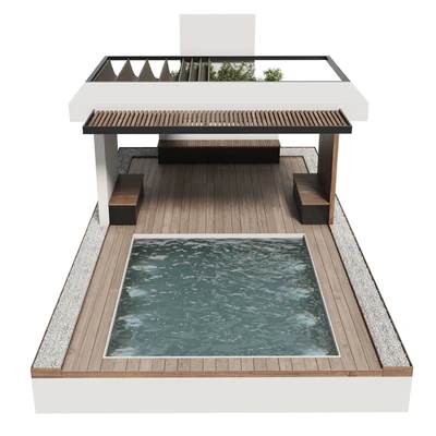 Landscape Furniture with Pergola and Roof garden 20 — Вид 6