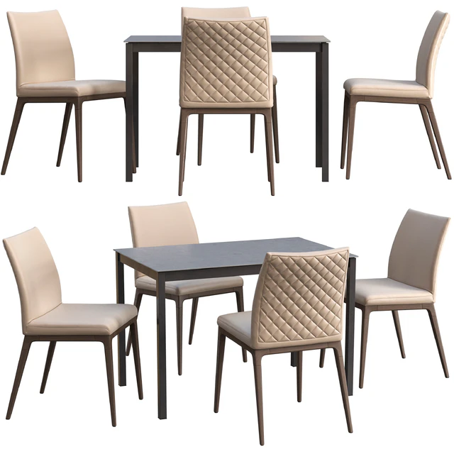 Dining table Connubia Snap + chair Romatti Soprano — Descargar
