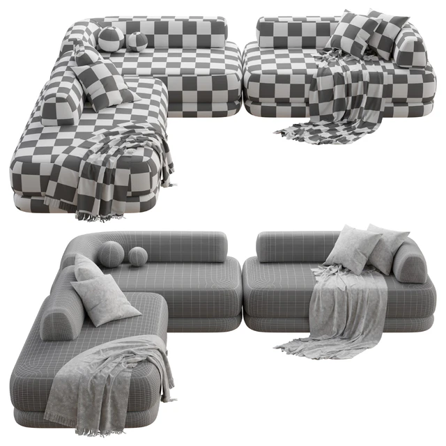 Zanotta Bumper Sofa — Descargar