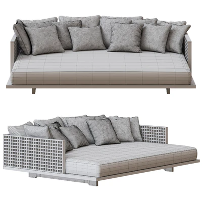 Minotti Quadrado Outdoor Daybed Sofa — Ver 2