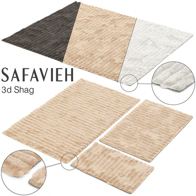 SAFAVIEH 3D SHAG SET — Ver 1