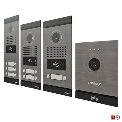 Set of COMMAX FINE VIEW on-door speakerphones — Ver 3