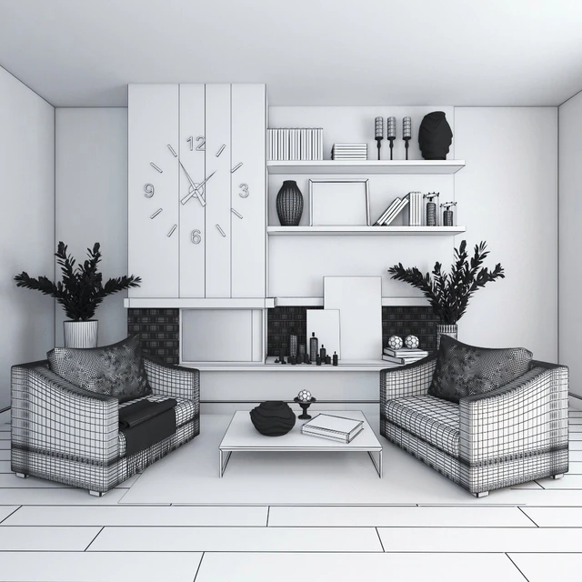 Corner fireplace — Download